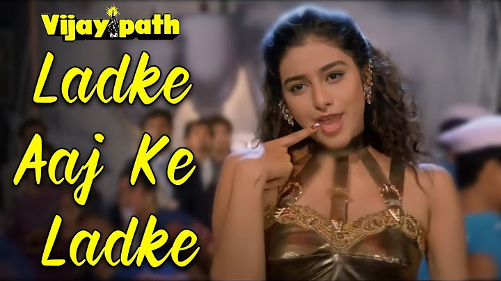 लड़के आज के लड़के | Ladke Aaj Ke Ladke | Anu Malik, Poornima | Vijaypath