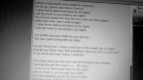 Me. The Cab- Whisper Something Fragile.