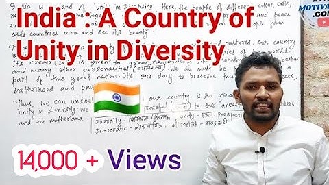 India 🇮🇳  ; A Country of Unity in Diversity  #india #great #unity #diversity #essay #writing #skills