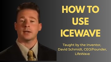 Learn how to Apply LifeWave IceWave Pain Patches from the Inventor, David Schmidt
