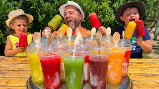 The Kids Are Thrilled With My Fruit Ice! No Additives, Everything Is Only Natural