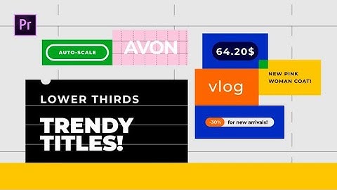 Titles Trendy Auto-Scale Motion Graphics Templates