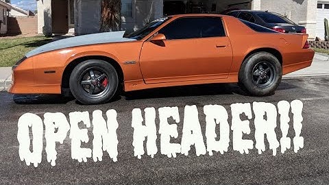 FIRST DRIVE IN MY CAMMED LS1 OPEN HEADER CAMARO