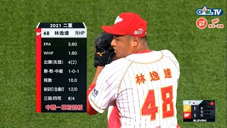20210820味全龍48(林逸達)一軍初登板1局投球影片
