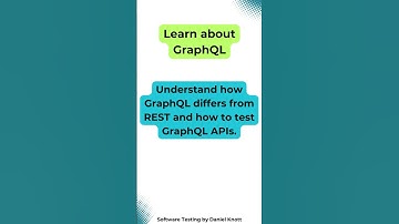Learn about GraphQL #softwaretesting #apitesting