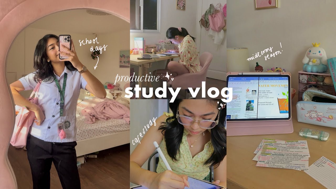 КОЛЛЕДЖНЫЕ ДНЕВНИКИ 🩺 Неделя промежуточных экзаменов, школьные дни, много учебы ♡ ‧₊˚ ⋅ ౨ৎ ‧₊ .ᐟ