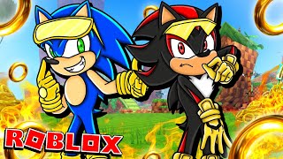 Gold Sonic VS Gold Shadow!  Sonic Speed Simulator (ROBLOX)