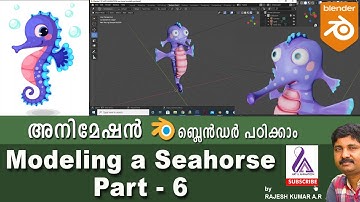 Modeling a seahorse in blender part-6
