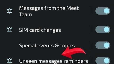 How to turn on off unseen message reminder notification in Google meet, Google meet mein unseen mess