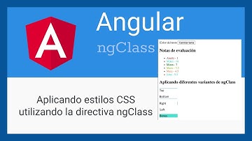 Angular - Directiva NgClass - Desde 0 con varios ejemplos