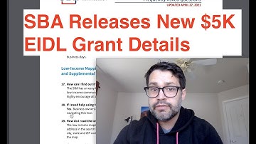 SBA Releases New $5K EIDL Grant Details