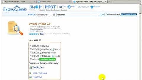 Using the Dynamic Views to display data from the Dynamic Forms in DotNetNuke part1/3 - Video #197