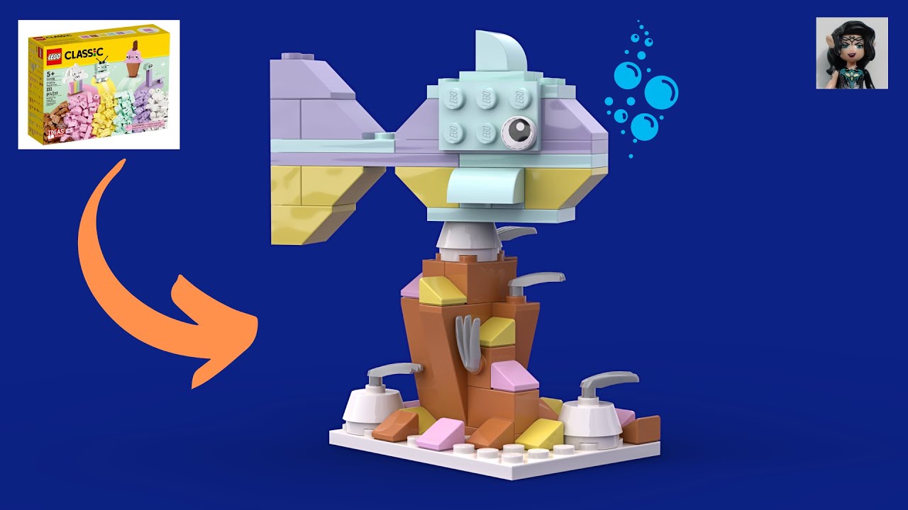 FISH Lego classic 11028 ideas How to build - YouTube