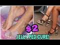 JELLY PEDICURE At Home| (feeding your foot fetish)👣