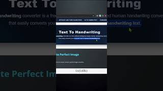 Convert Any Typed Text to Handwriting🔥