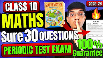 Maths Periodic Test KHATAM in 1 Video🔥 Class 10
