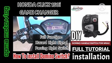 How to install Domino handle Switch? | DIY Full tutorial | Honda Click 150i & 125i | Game Changer