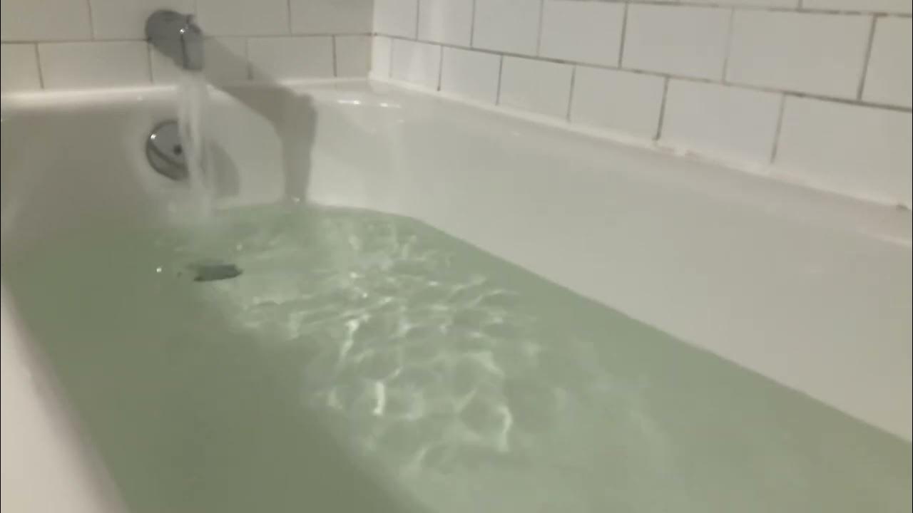 White Subway Tile Bathtub Filling // Full Pressure Water + Kettle 🫖