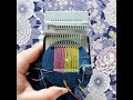 How to: Speedweve. Mend or repair fabric using a mini darning loom.