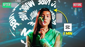 Animated Text Behind a person | CAPCUT Tutorial 2024