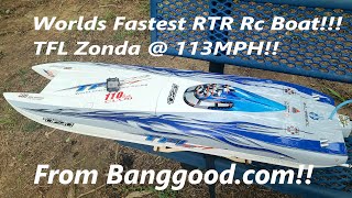 World's Fastest RTR Boat @ 113mph (TFL 41" Zonda from Banggood.com)