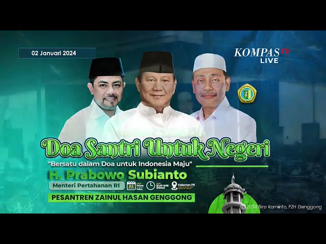 Menhan Prabowo Hadiri Acara Ikatan Alumni dan Santri Pesantren Zainul Hasan class=