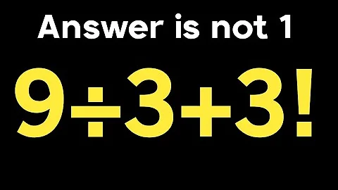 9÷3+3! = ❓ / How can simplify algebraic expression / PEMDAS rules question