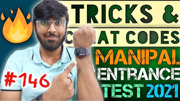 Manipal Entrance Exam 2021🔥🔥 | Last Moment Tricks for MET 2021😱 | Tricks & Cheat Codes #146 #manipal