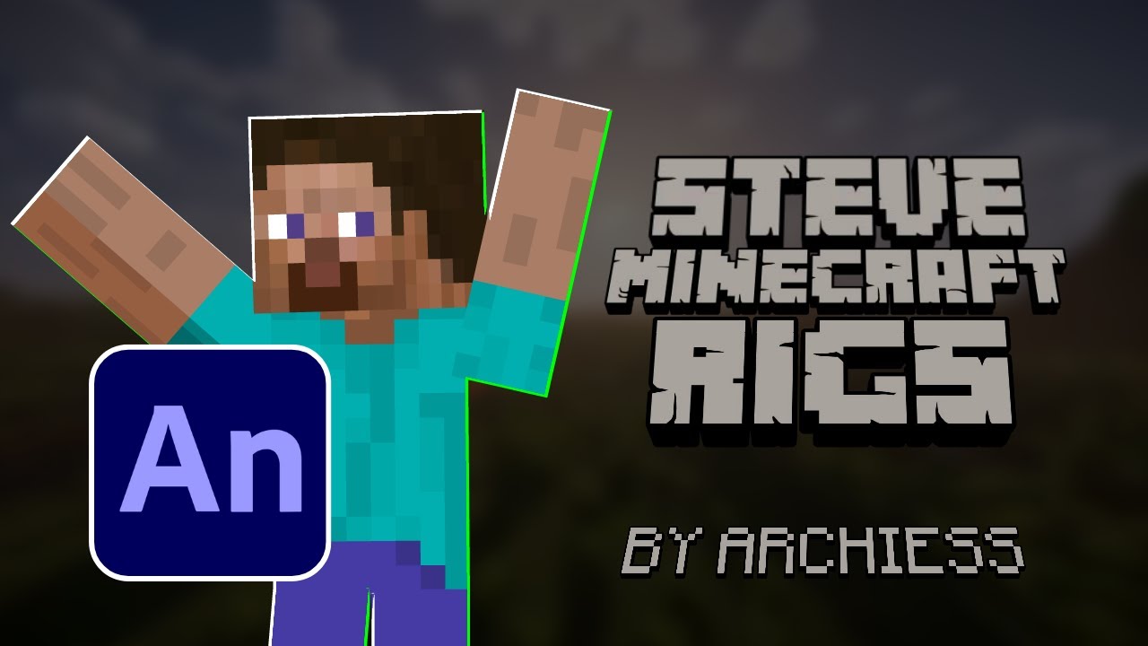Minecraft Steve R36 Steve Minecraft Rigs on Adobe Animate! - YouTube