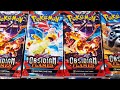 Opening a case 6 booster boxes of pokemon obsidian flames