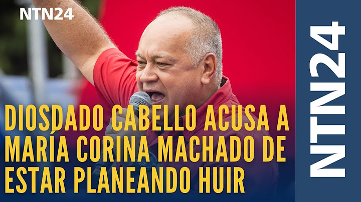 Diosdado Cabello acusa a María Corina Machado de estar planeando huir a Estados Unidos