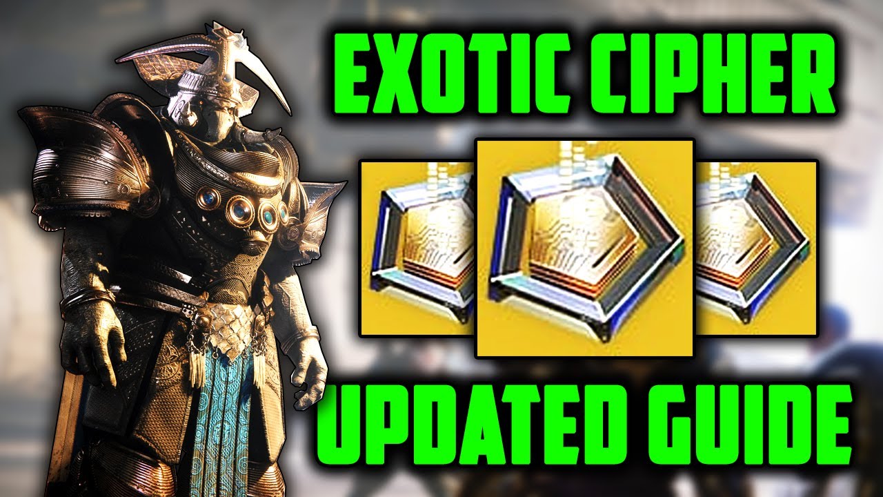 Destiny 2 | How To Get Exotic Ciphers In 2022 And How To Use Them! (3 Minute Updated Guide)