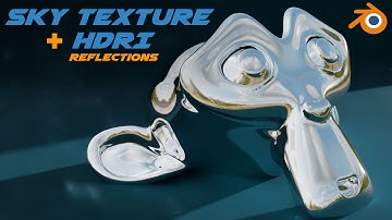 Blender Sky Texture voor belichting en HDRI voor reflecties