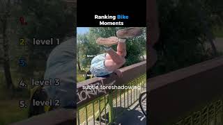 Ranking The Craziest Bike Saves #shorts #bike #tricks