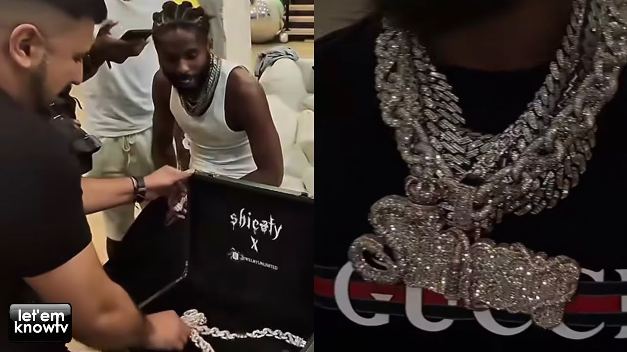 Pooh Shiesty Picks Up A New Diamond Chain From Jewelry Unlimited Right After His Release👀💎💧💦🤑 - YouTube