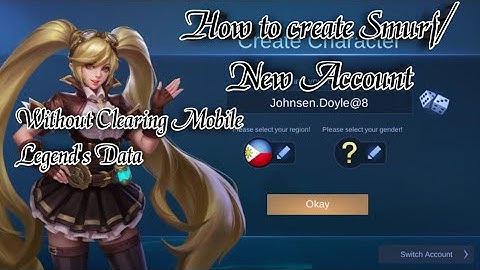 How to create Smurf/New Account on Mobile Legends without Clearing data |Worthy |Mobile Legends