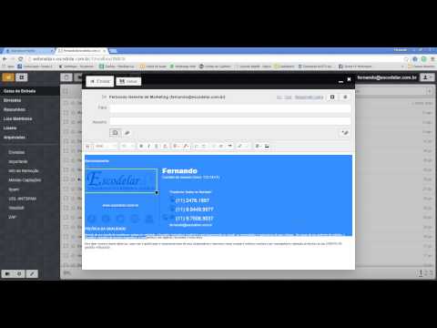 Vídeo Tutorial colocando assinatura no webmail