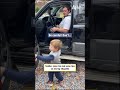 Toddler gives his dad some tips on driving etiquette
