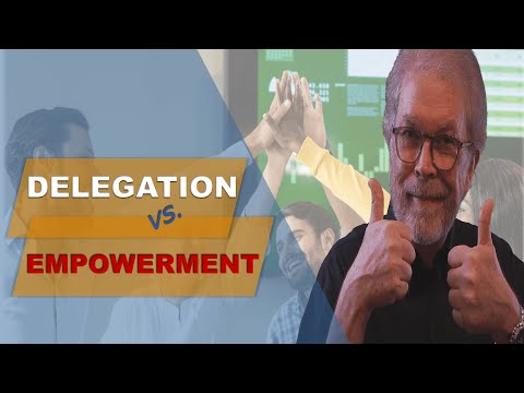 What is the difference between delegation and empowerment?