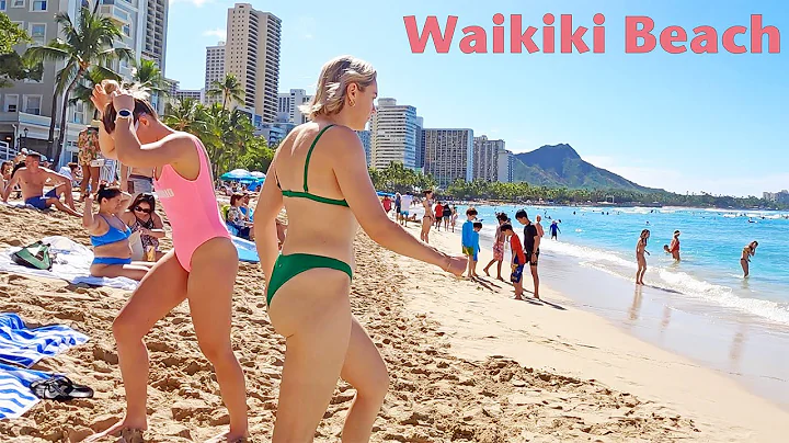 (4K) WAIKIKI HAWAII - Walking Tour Travel Video - Honolulu Oahu