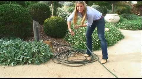 How to Roll Up a Garden Hose