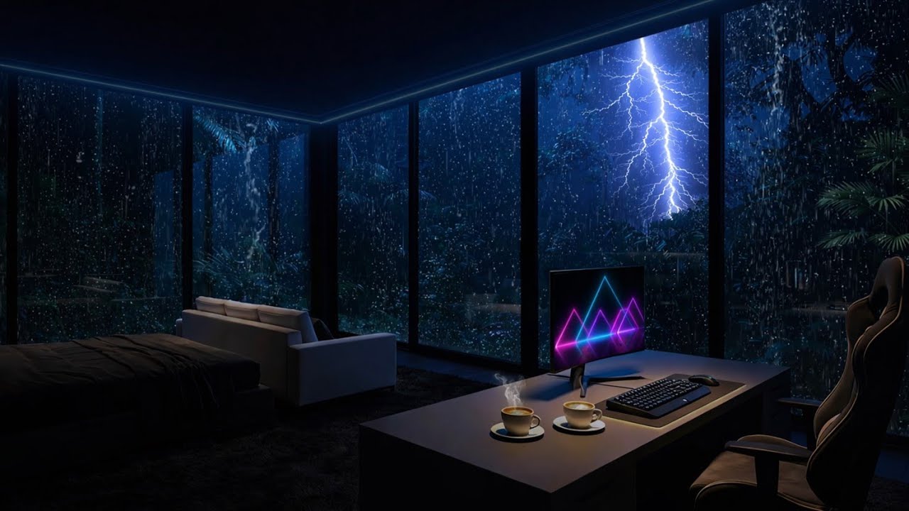 99% People Sleep Instantly After Listening to This Powerful Rain and Thunder