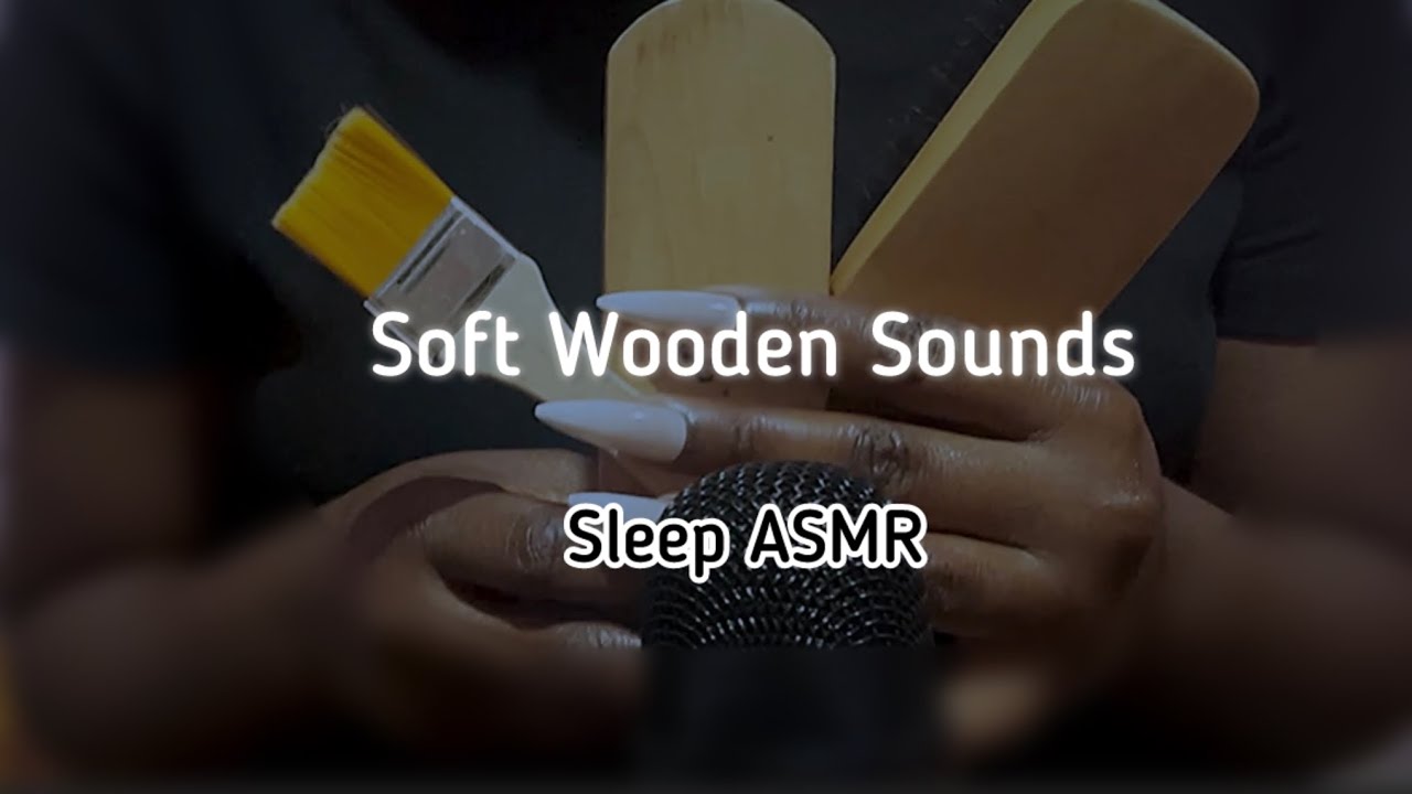 Wooden Brush Tapping ASMR | Slow, Gentle Sounds for Sleep | No Talking 