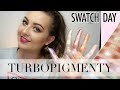 SWATCH DAY - NOWA SERIA!! - WSZYSTKIE KOLORY TURBOPIGMENTÓW GLAMSHOP | lamakeupebella