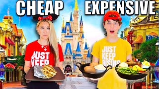Eating CHEAP vs EXPENSIVE food at DISNEY WORLD Orlando USA