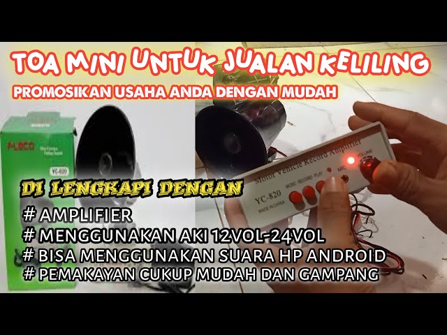 Toa MINI untuk jualan keliling!!serba guna FLECO YC-820 class=