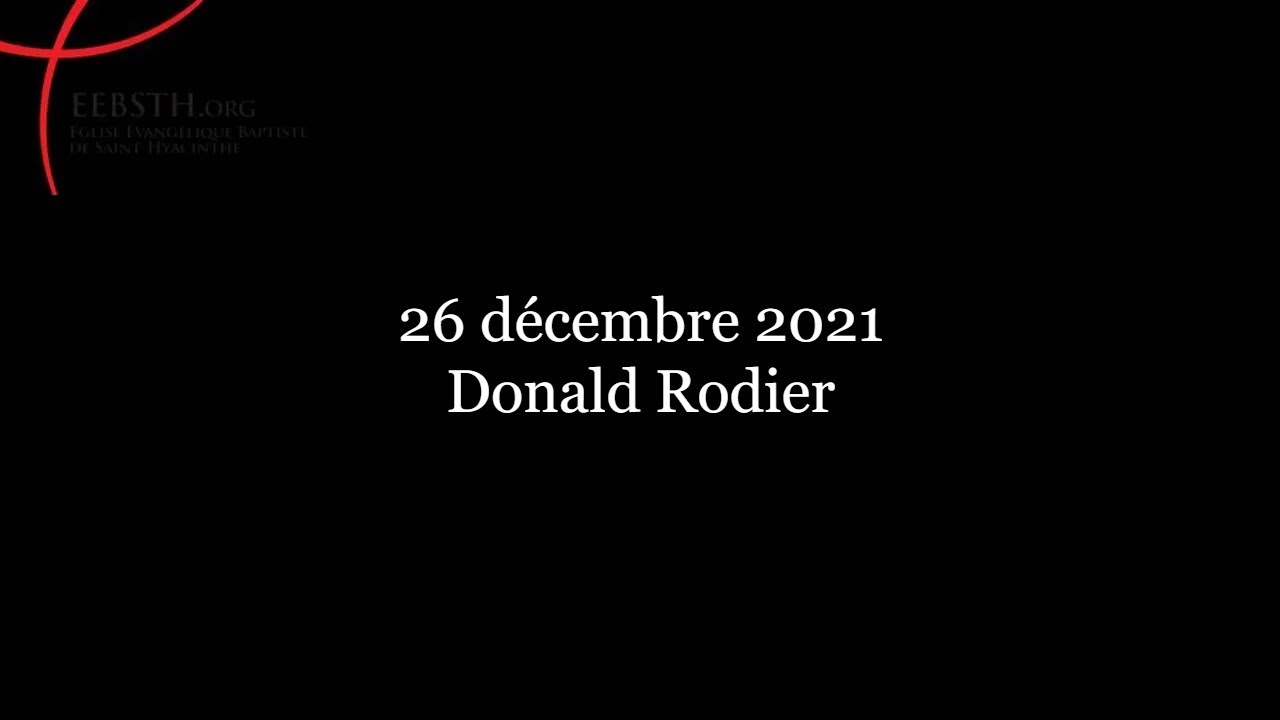 26 Décembre 2021 - Donald Rodier