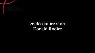 26 Décembre 2021 - Donald Rodier