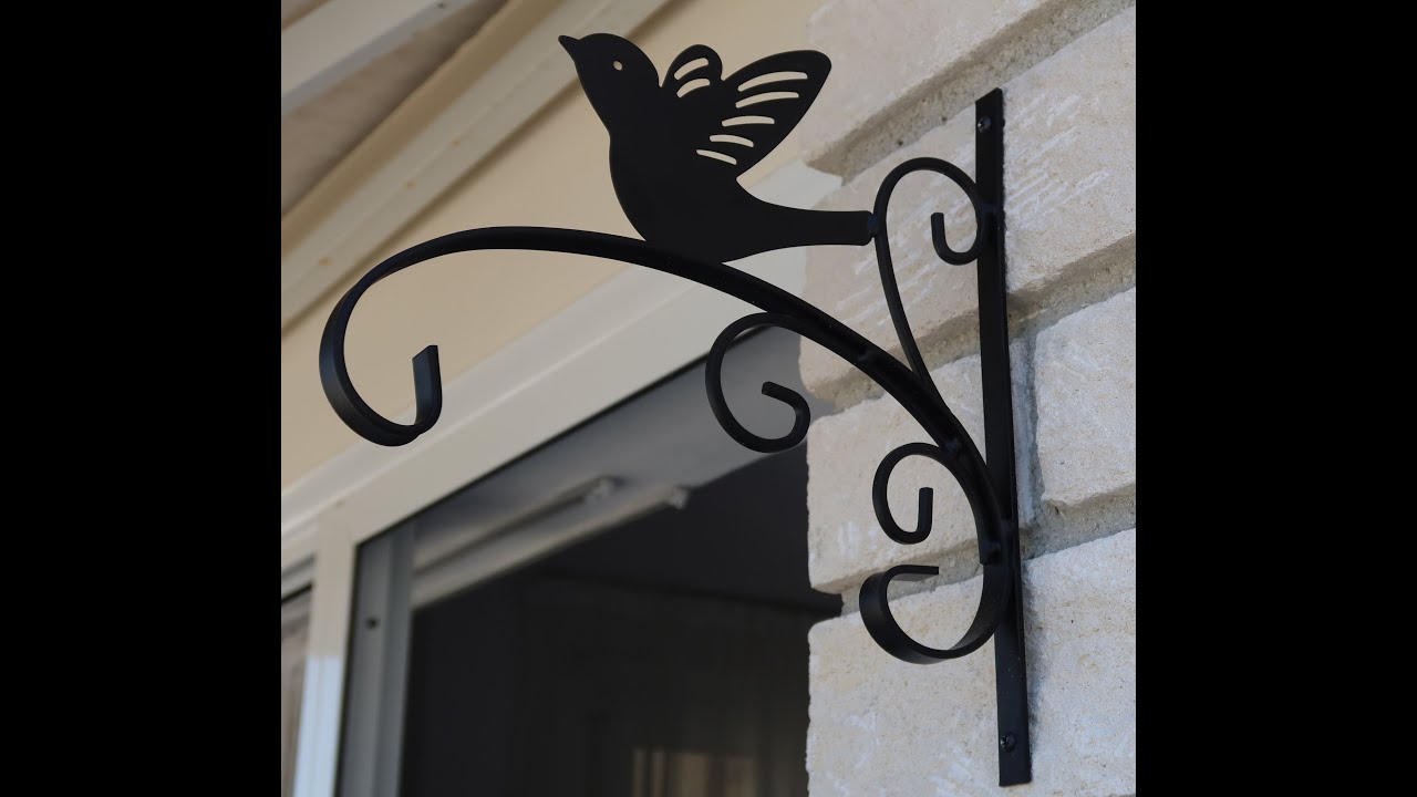 Cheap Hanging Basket Bracket Livarno Lidl. How to install black metal