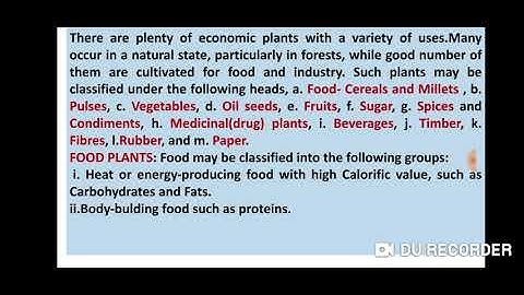 Economic Botany- Introduction